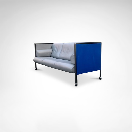 Canapé 3 places postmoderne Danube 850 par Ettore Sottsass pour Cassina 1992