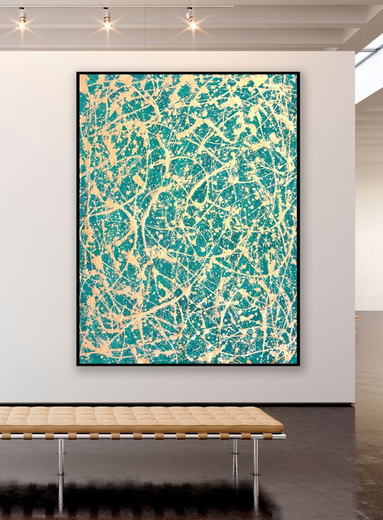 Jürgen Angeler - Molto Vivace Gold – Paintings & Drawings, Canvas (photo 6 of 16)