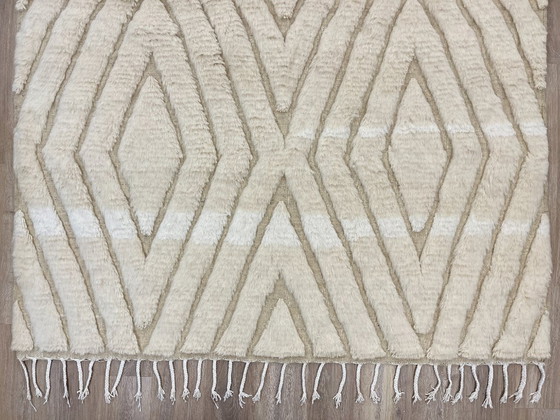 Image 1 of Grande tappeto Beni Ouarain – Realizzato a mano – 297 cm x 199 cm