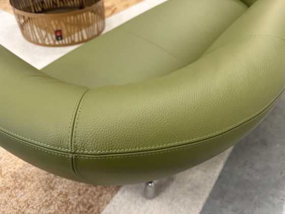Leolux Pupilla 2 Seater Sofa Senso Green – Leather (photo 4 of 9)