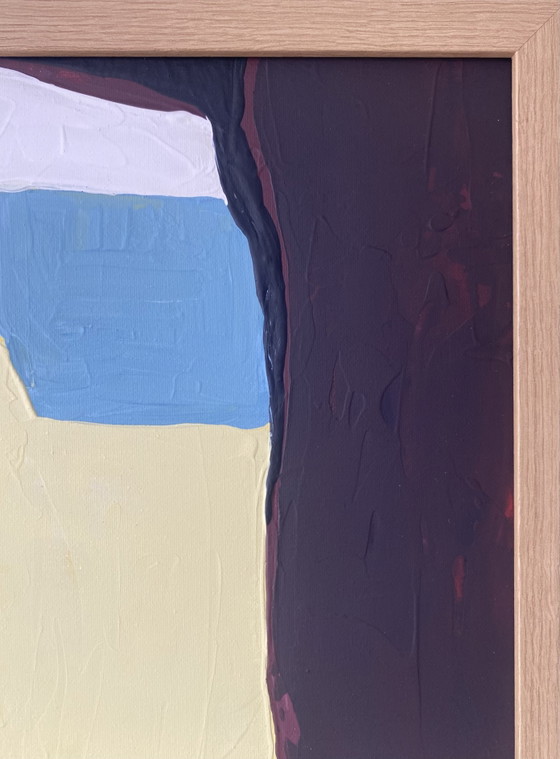 Image 1 of Two abstract paintings 30x40 cm including frame