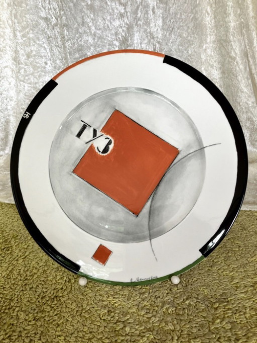 Vladimir Njemuchin - Villeroy & Boch - constructivist wall sign 1991
