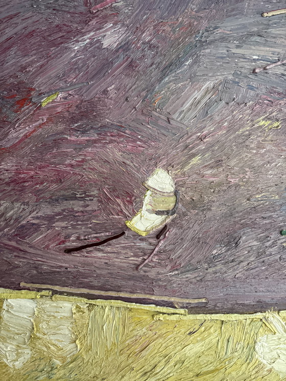 Image 1 of Authentique peinture à l'huile d'Anatol Ghimpu - Pièce de collection