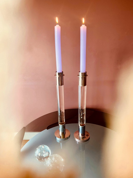 Image 1 of Set of Luxury XL Fink Candlesticks