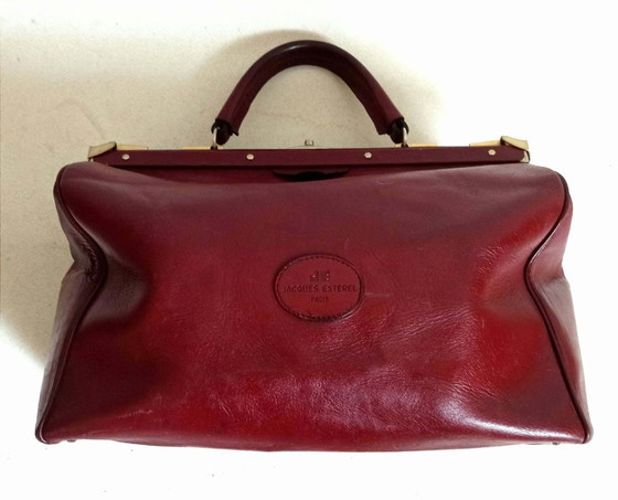 Borsa da viaggio Jacques Esterel Anni '70, Borse da viaggio, Pelle, Metallo, Rosso (foto 2 di 10)