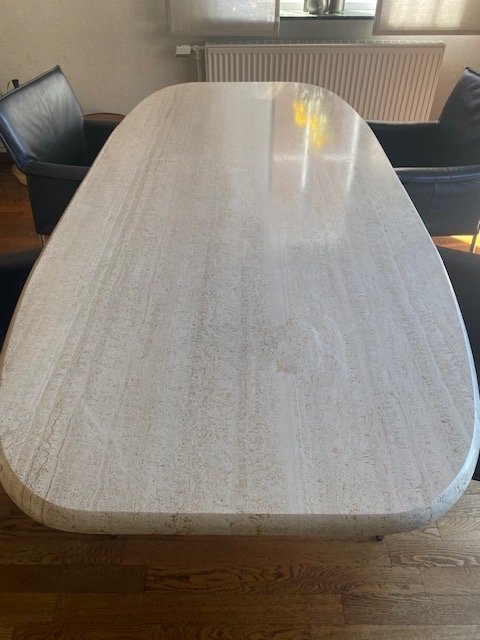 XL Travertine Dining Table