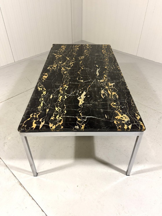 Image 1 of Tavolino da caffè Florence Knoll con piano in marmo nero, anni '60