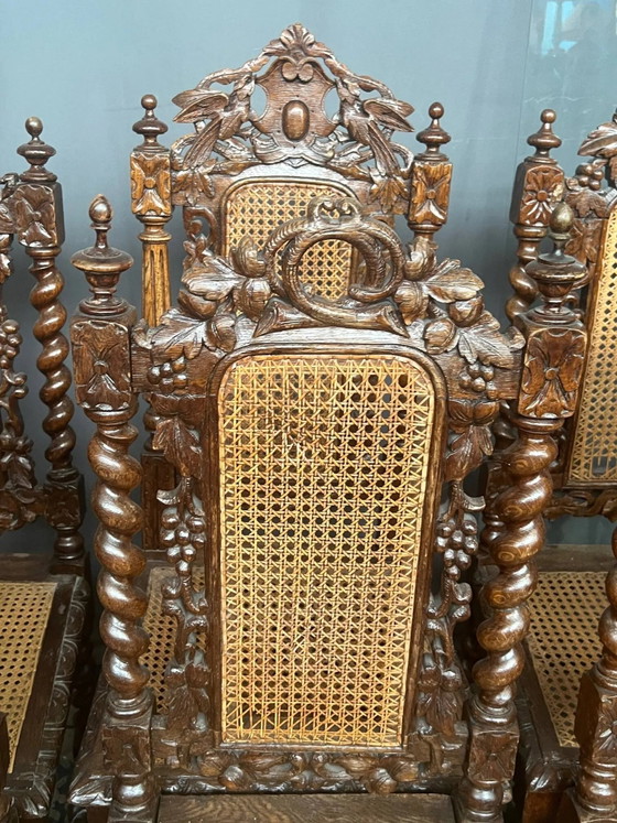 Set di sedie da caccia abbinate. – Sedie da pranzo, Wood (photo 5 of 12)