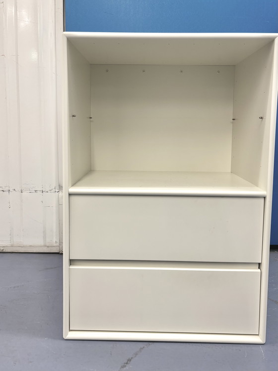 Image 1 of Original Montana Design module, (No. 1243) off-white/ 2 drawers + 1 glass shelf/ Excellent condition