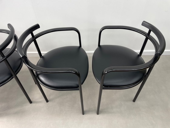 Image 1 of Set of 4 postmodern Martina dining chairs by Carlo Bimbi for Segis Italy, 1980s