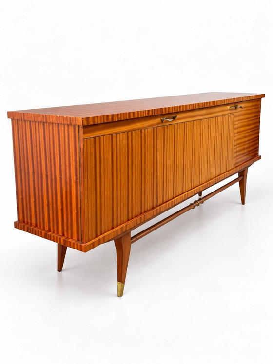 Vintage retro jaren 60 Dressoir – Glas, Hout (photo 11 of 15)