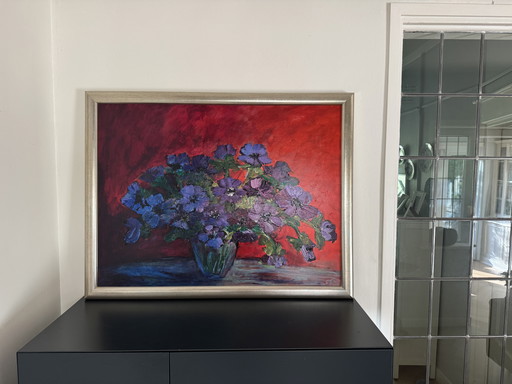 Maya Wildfire Anemone acrylic panel 2003