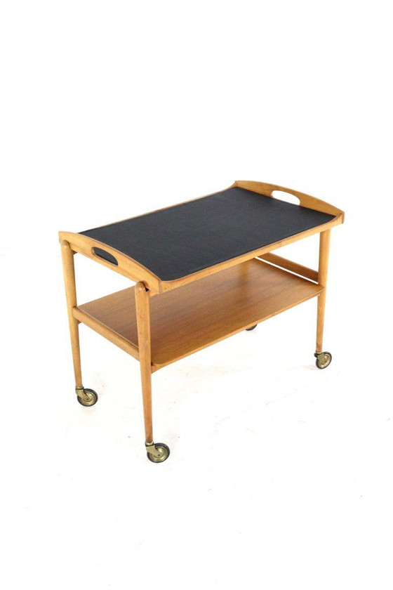 Image 1 of Vintage Trolley Met Los Dienblad