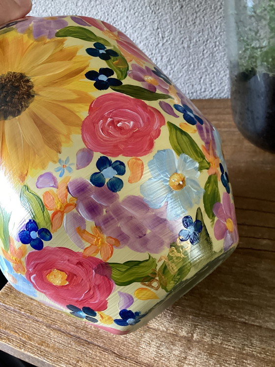 Image 1 of Hand-Painted Vase Wildflower Fest ByJ&S
