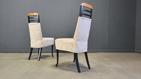 Image 1 of Vintage eetkamerstoelen van Giorgetti, jaren 70.