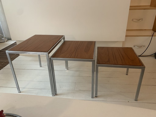 Side tables by Cees Braakman for Pastoe - reversible tops