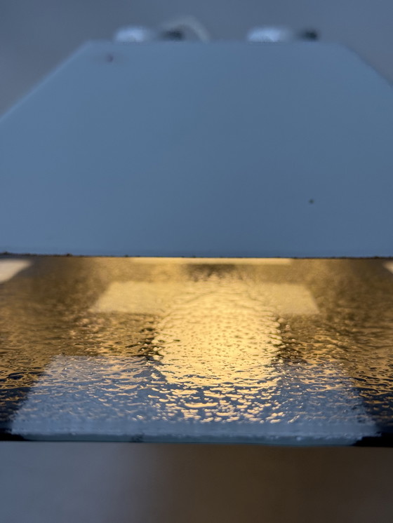 Image 1 of IKEA plafondlamp – grafisch glasdesign (1990s/2000s)