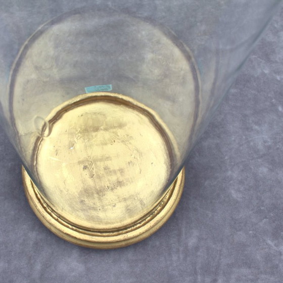 Image 1 of Campana antica rotonda in vetro 50 x 19,5 cm