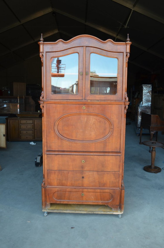 Commode vintage (années 70/80) – Meubles de rangement, Glass, Wood (photo 4 of 6)