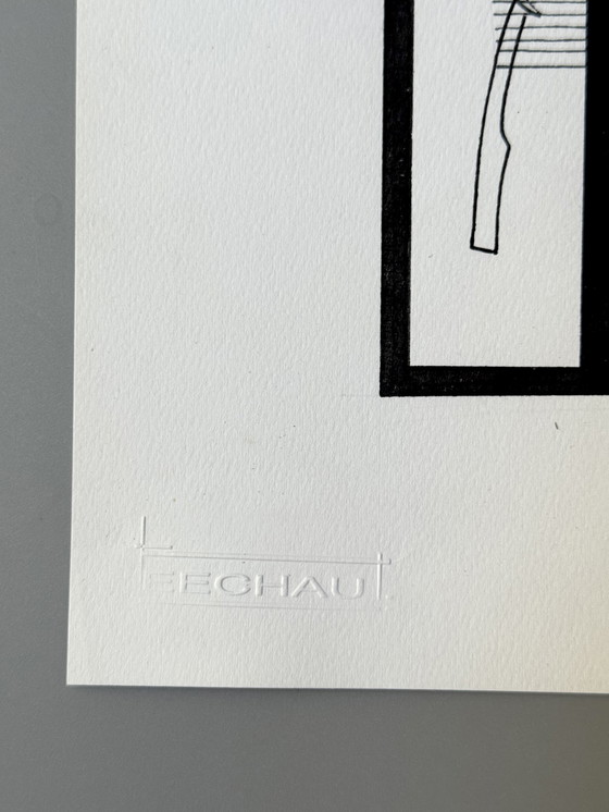 Image 1 of Eugène Eechaut (1928-2019) - 4 works, ink on paper 1982-1984