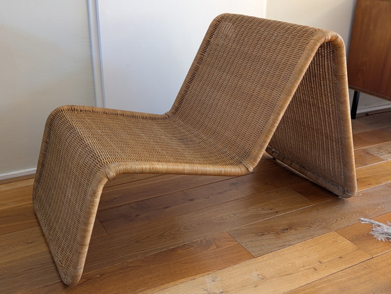 Image 1 of Vintage IKEA Hestra rotan loungestoel – jaren 80
