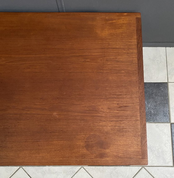Image 1 of Large Teak coffee table with serving tray 1970s EMC Mobler Denmark