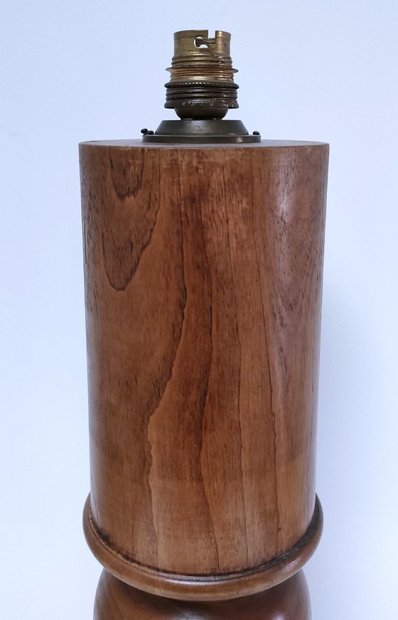 Image 1 of grande lampada in rovere massello con timbro vintage