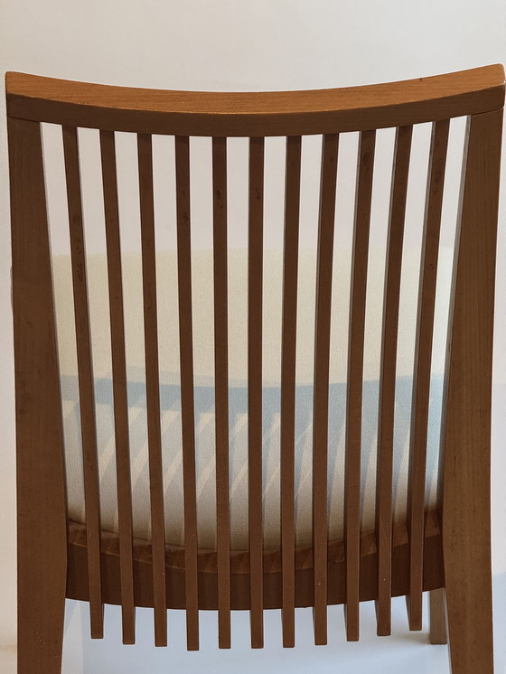 Image 1 of Set 4 Vintage Eetkamer Stoelen A. Sibau /  Frank Llyod Wright /. 80’s 