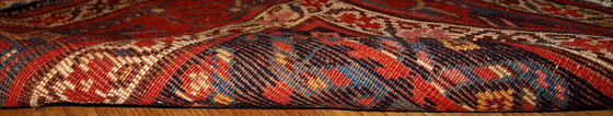 Image 1 of Handmade antique Persian Kurdish distressed runner 3.4' x 12.3' (103cm x 375cm) 1900s - 1B442