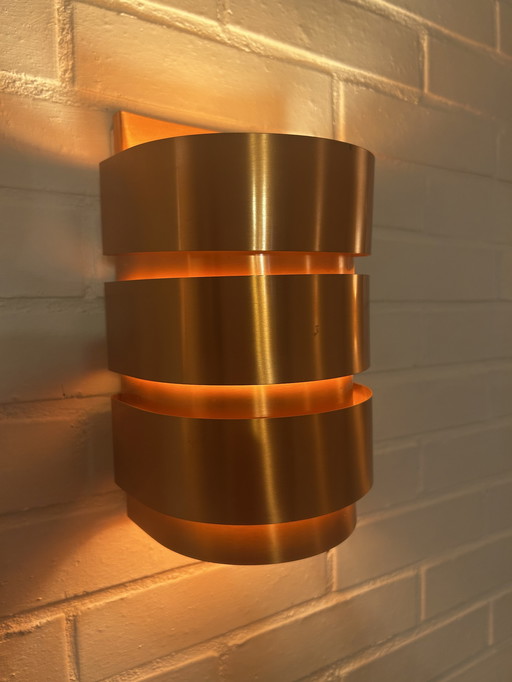 Set of 4 (+1 for Free) Swedish Model V155 Sconces in Copper by Hans-Agne Jakobsson, 1950s