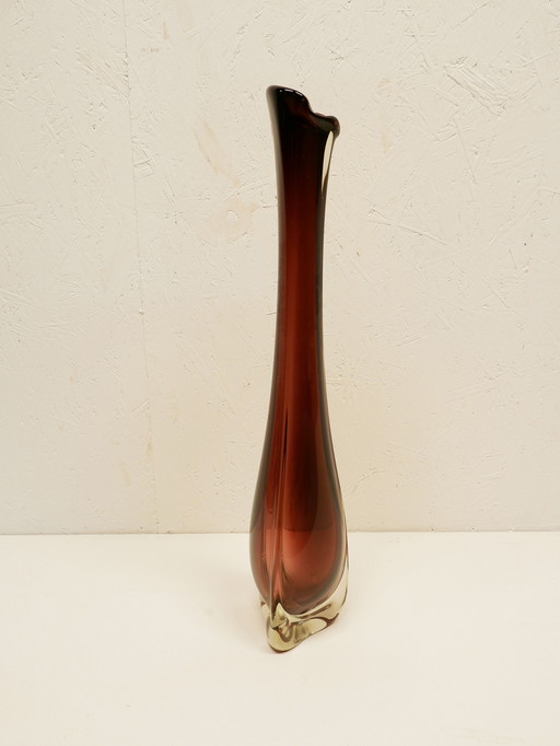 Grand vase en verre, 67 cm