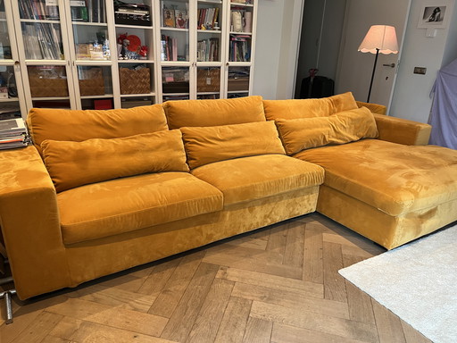 Decor Amsterdam bankstel  met brede chaise longue 