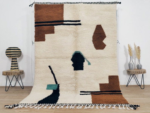 Traditioneller, handgeknüpfter Teppich aus reiner Wolle, Größe 2/3 m – Aime Té, vloerkleden en tapijten, Wool