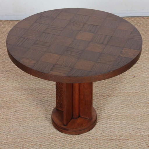 Vintage oak coffee table from the 1950s
