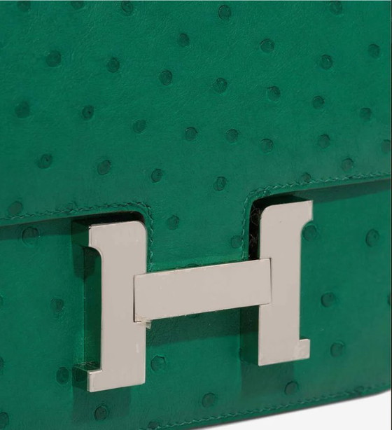 Image 1 of Borsa HERMES Constance en Cuirs exotiques Vert - 103230