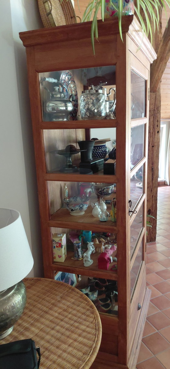 Vitrinekast, Teakhout. – Opbergkast, Wood (photo 5 of 7)