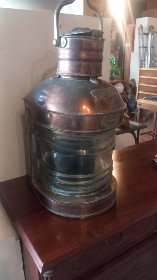 Ouvrard & Villars Copper Boat Lighthouse