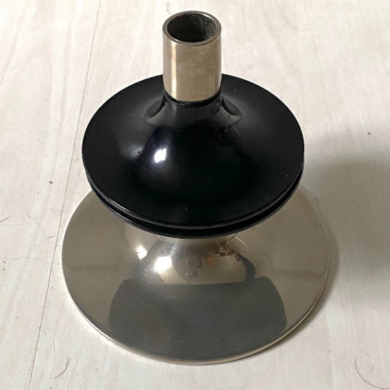 Image 1 of Bougeoir Mid-Century chrome et plastique de Fritz Nagel