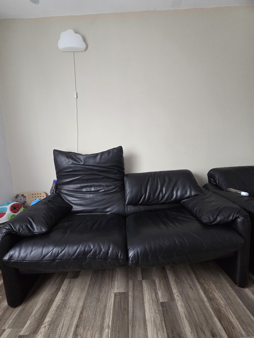 Divano in pelle Cassina Maralungana