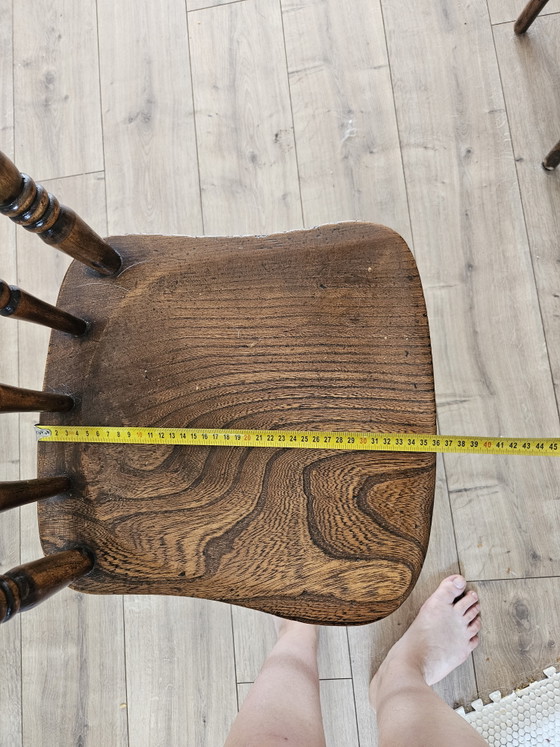 Image 1 of 4 stoelen en bois dur