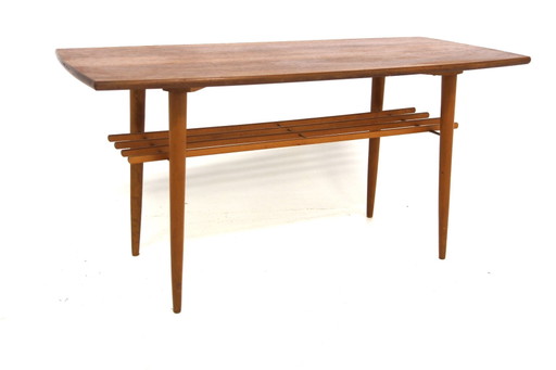 Skandinavischer Teak Couchtisch, Sweden, 1950