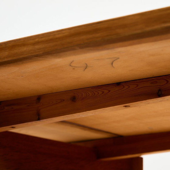 Image 1 of MK11104 Table de salle à manger restaurée en teck et chêne