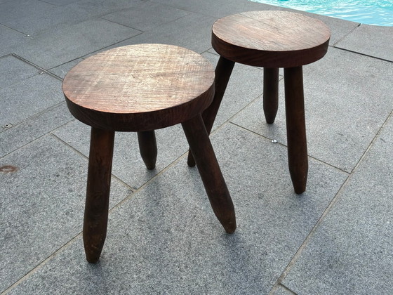 Image 1 of 2 brutalist tripods.