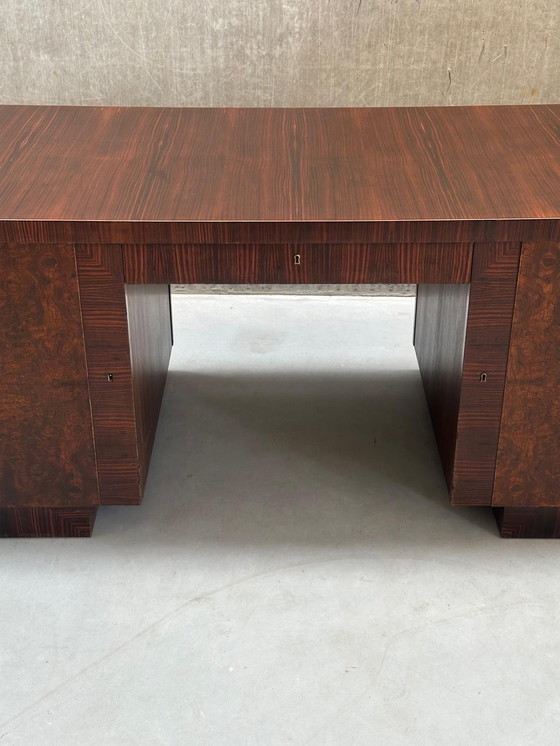 Image 1 of Scrivania Art Déco in ebano - Bruno Paul