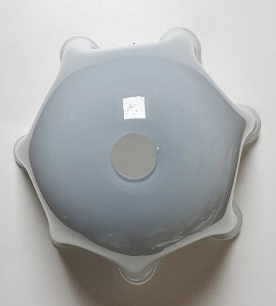 Image 1 of 2 large pendant lamps - Murano glass - model Fazeletto