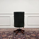 Grote Klassiek Engelse Groene Chesterfield Bureaustoel