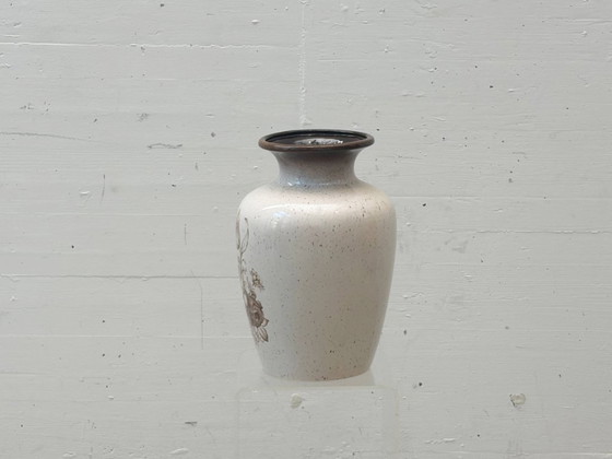 Image 1 of West Germany ceramic vase with floral decoration – 1960s/70s