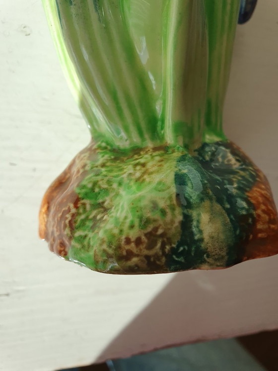 Image 1 of Shorter&Sons Staffordshire vase IRIS hand painted