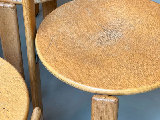 Image 1 of Set di 6 sedie Rey, modello 3300, disegnate da Bruno Rey per Dietiker, Svizzera, anni '70.