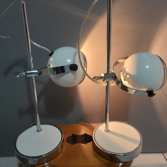 Image 1 of 2x Eye Ball Lamps